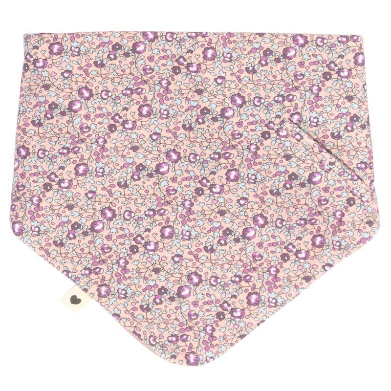 BIBS LIBERTY BANDANA BIB ELIOISE BLUSH bandanka śliniak z kieszonką na smoczek 100% organic cotton