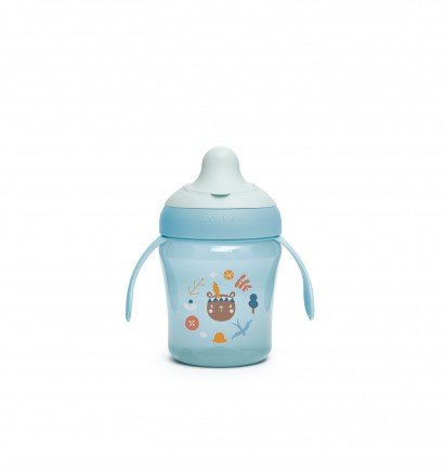 Suavinex Kubek do nauki picia 200 ml +6m niebieski Forest