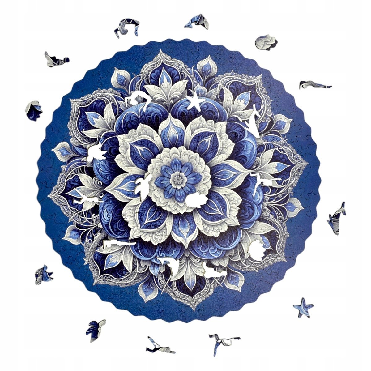 Puzzle Drewniane Premium 3D dla dorosłych Mandala Niebios XL Mruu&Pruu