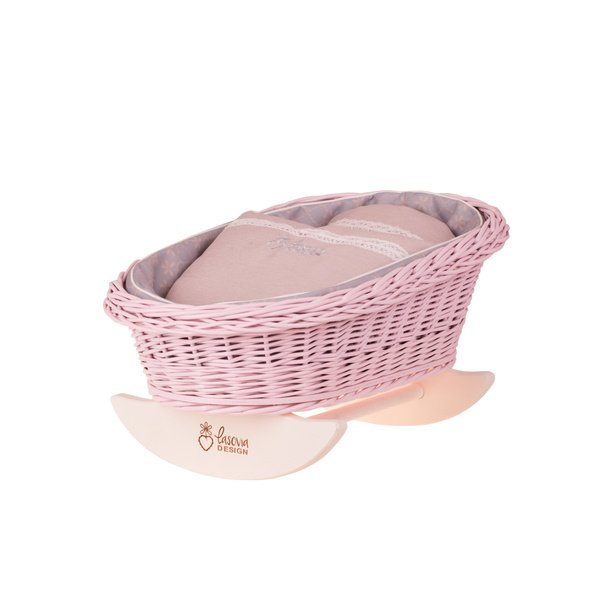 Lasovia Design Mimi Kołyska dla lalek 46X29 H 20/25 CM
