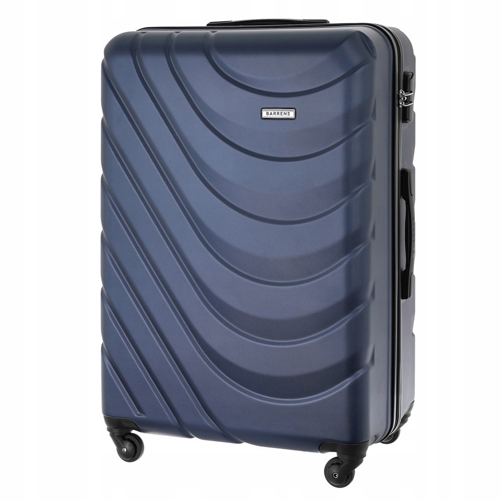 TORBA Podróżna DUŻA WALIZKA Bagaż REJESTROWANY twarda POJEMNA big SUITCASE granatowa