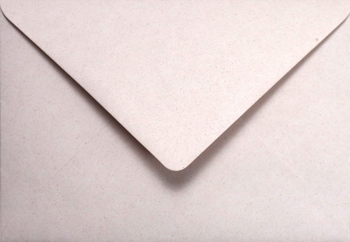 Koperty ozdobne z wtrąceniami ekologiczne B6 NK j. beżowe Crush Grape 120g 25 szt. - na zaproszenia rustykalne