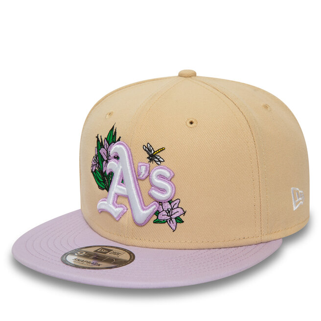 Czapka z daszkiem New Era Mlb Floral 950 Athletics 60503502 Beżowy