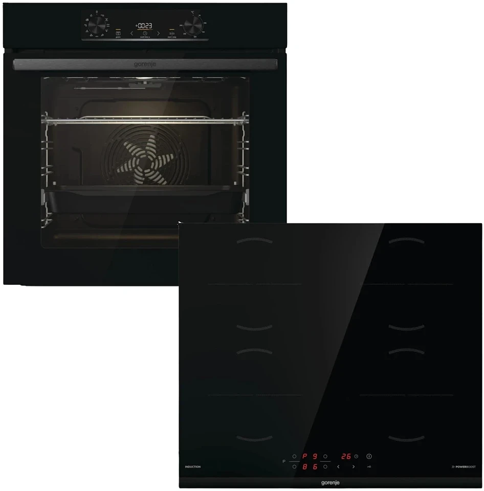 Zestaw AGD do zabudowy Gorenje Piekarnik BO6735E05B + Płyta indukcyjna GI6401BCE