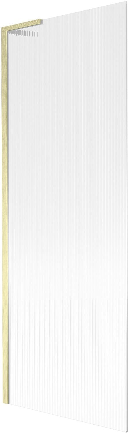 Mexen Next L parawan nawannowy 1-skrzydłowy 70 x 150 cm, prążki, złoty szczotkowany - 895-070-000-03-09-55