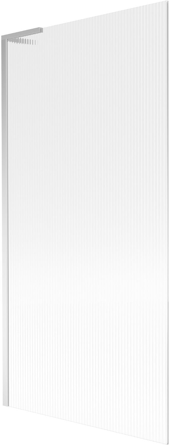 Mexen Next L parawan nawannowy 1-skrzydłowy 90 x 150 cm, prążki, chrom - 895-090-000-03-09-01