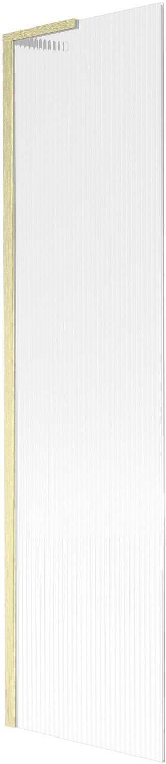 Mexen Next L parawan nawannowy 1-skrzydłowy 50 x 150 cm, prążki, złoty szczotkowany - 895-050-000-03-09-55