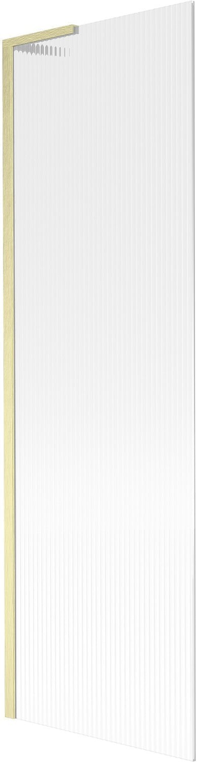 Mexen Next L parawan nawannowy 1-skrzydłowy 60 x 150 cm, prążki, złoty szczotkowany - 895-060-000-03-09-55