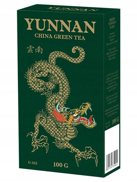 ﻿VIVI Herbata Yunnan China Green Tea Liść 100g G-313