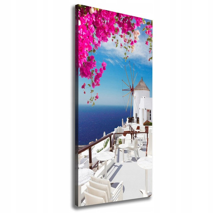 Foto obraz na płótnie CANVAS Santorini Grecja 50x125 cm