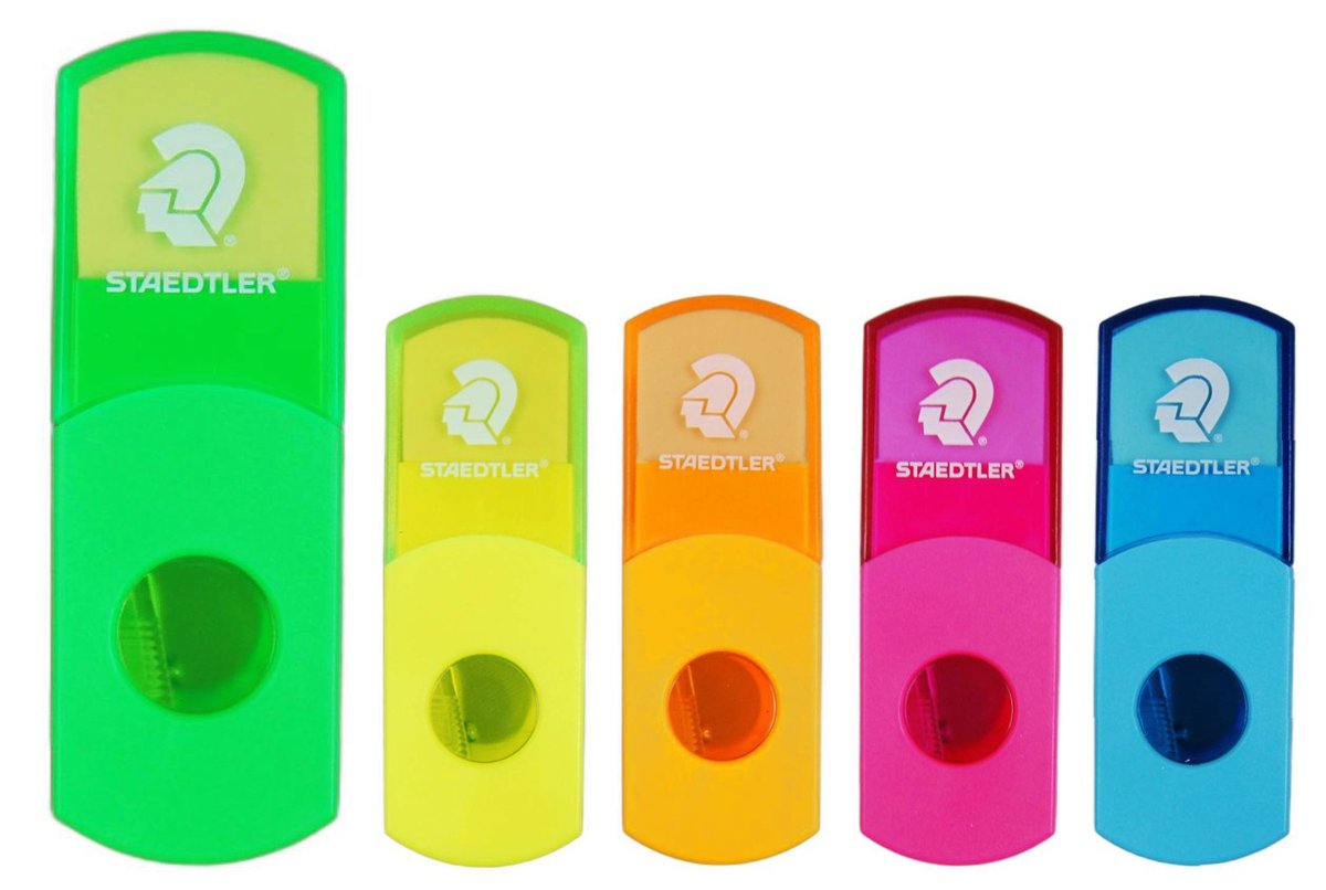 Temperówka z gumką Neon Staedtler MIX
