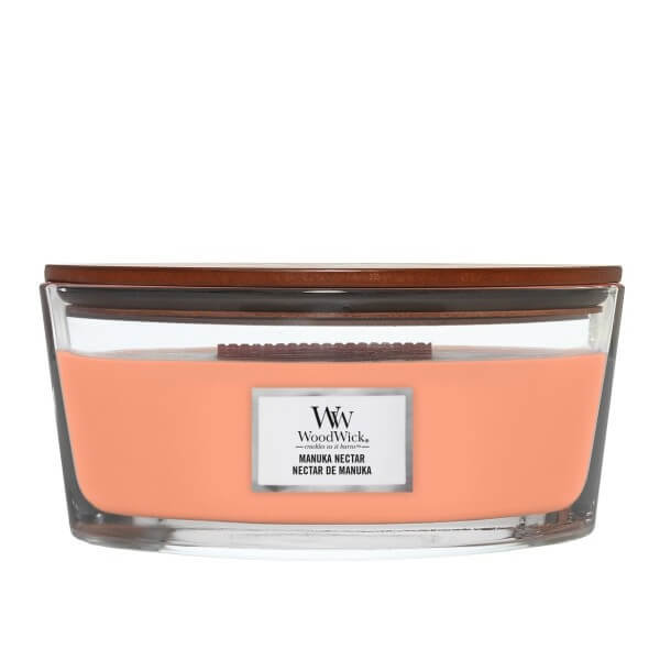 Manuka Nectar - Woodwick - świeca elipsa z drewnianym knotem