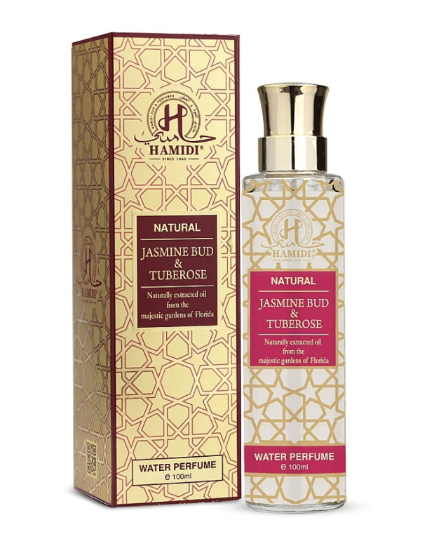 Hamidi Natural Jasmine Bud & Tuberose, Perfumy bez alkoholu, 100 ml
