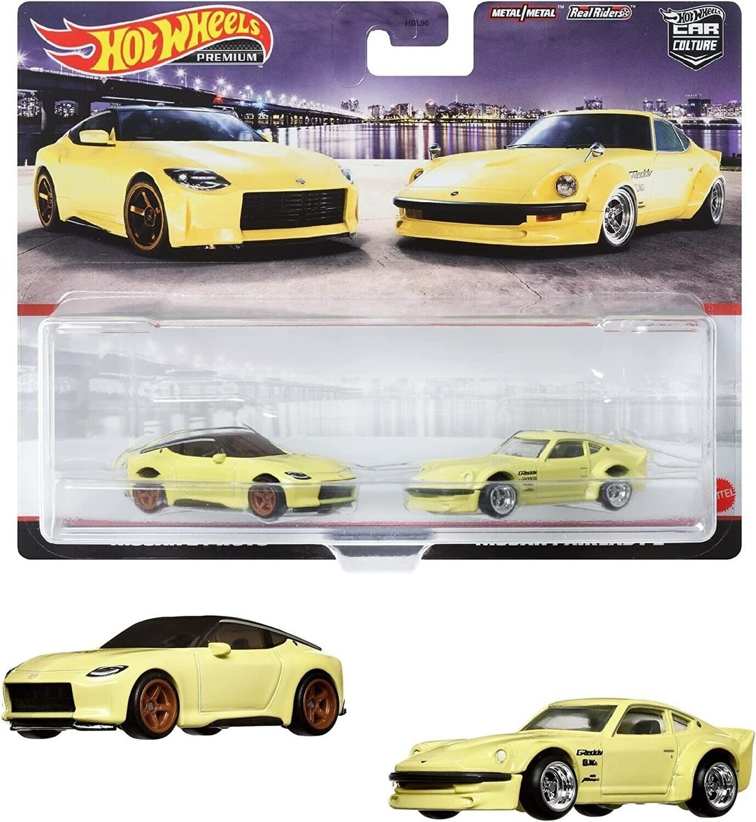 Hot Wheels Zestaw 2 autek Nissan Z Porto i Nissan Fairlady Z HBL96-HFF33
