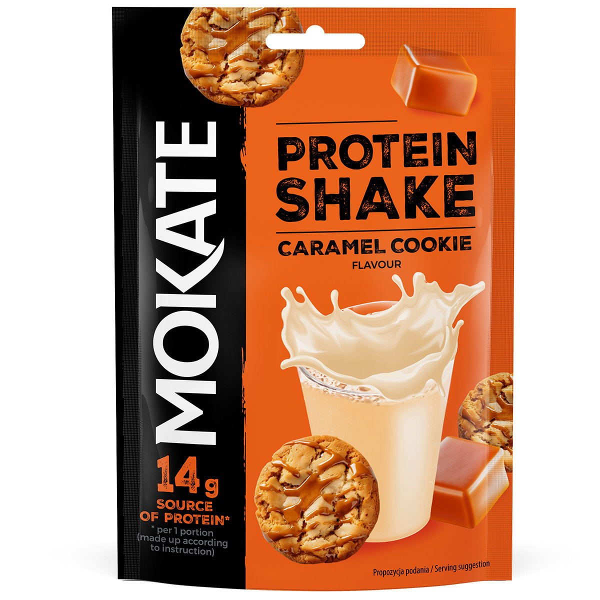 Shake Proteinowy Ciastko i Karmel Duża zawartość Białka Mokate Protein 54g