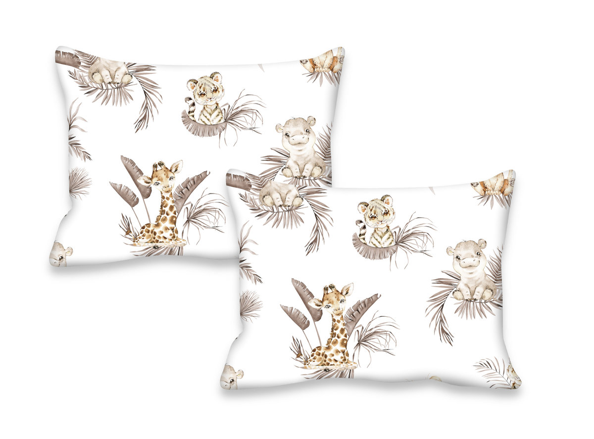 2 PACK - Poszewka na poduszkę do WÓZKA / GONDOLI  / KOSZA MOJŻESZA 30x40 cm BAWEŁNA 100% SAWANNA