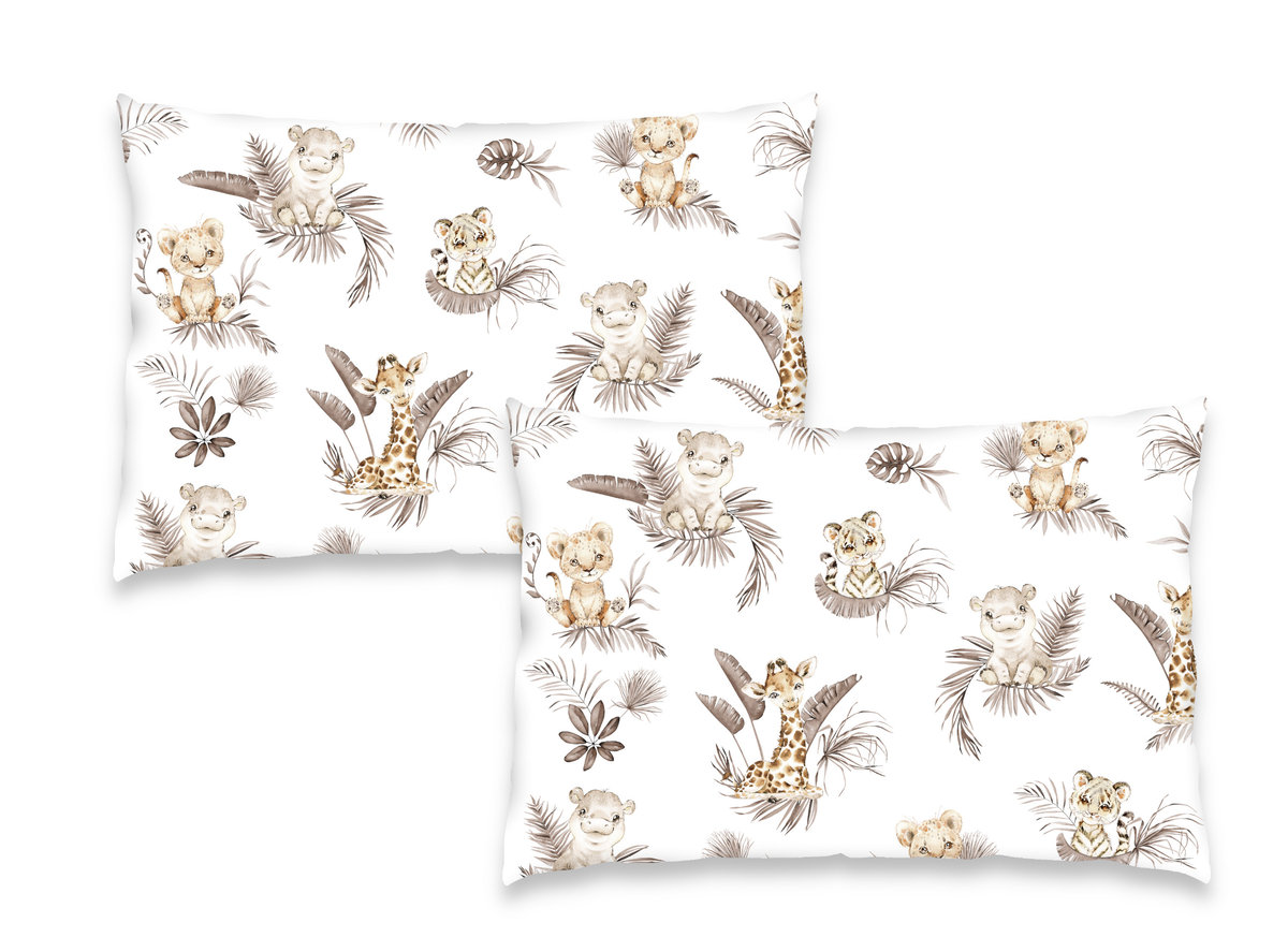 2 PACK - Poszewka na poduszkę 40x60 cm BAWEŁNA 100% SAWANNA