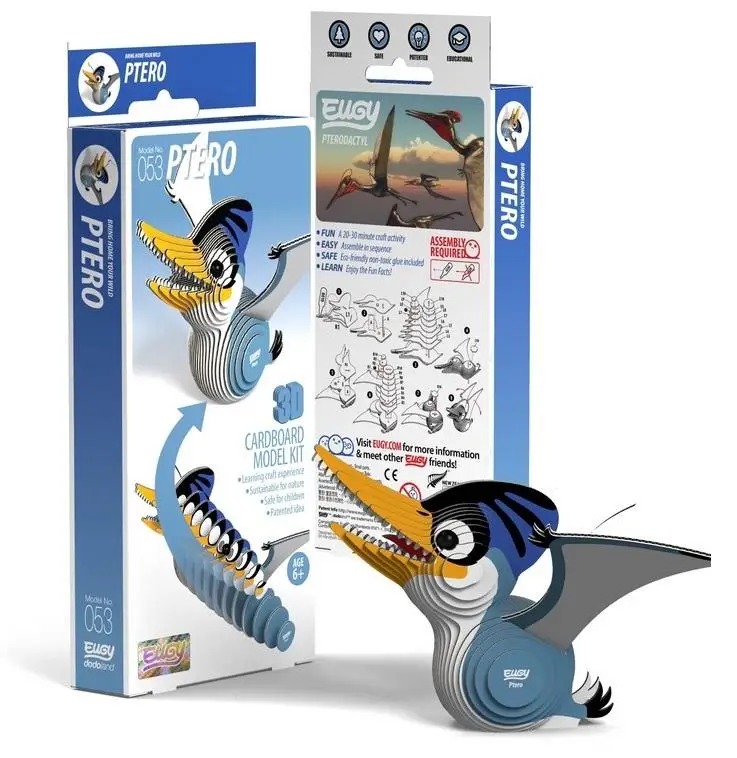 Dinozaur Ptero Eugy. Eko Układanka 3D - Eugy