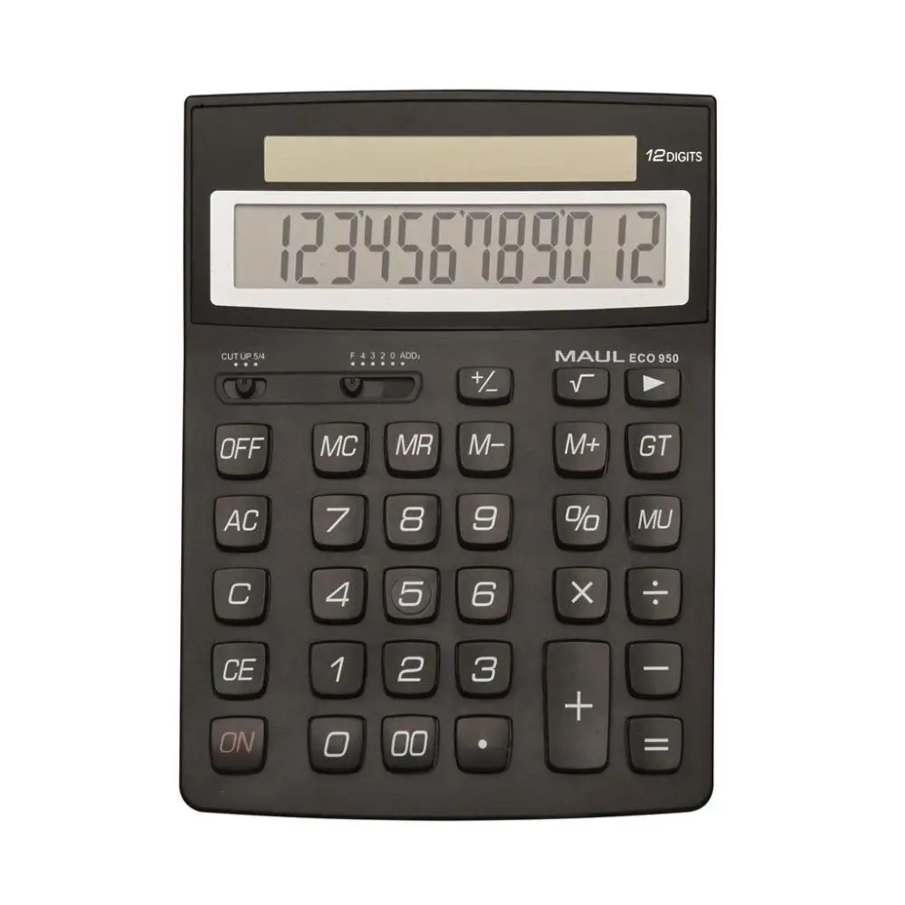 Kalkulator biurkowy ECO 950 12-pozycyjny czarny - Maul
