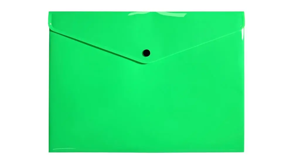 Teczka A4 kopertowa PP neon zielony - BIURFOL