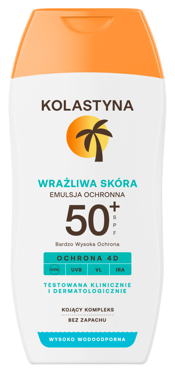 Kolastyna Sun SPF50+ - Wrażliwa Skóra Emulsja ochronna SPF 50+ 150 ml
