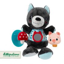 Wielofunkcyjna przytulanka na przyssawce Wilk Louis 6 m+ Lilliputiens