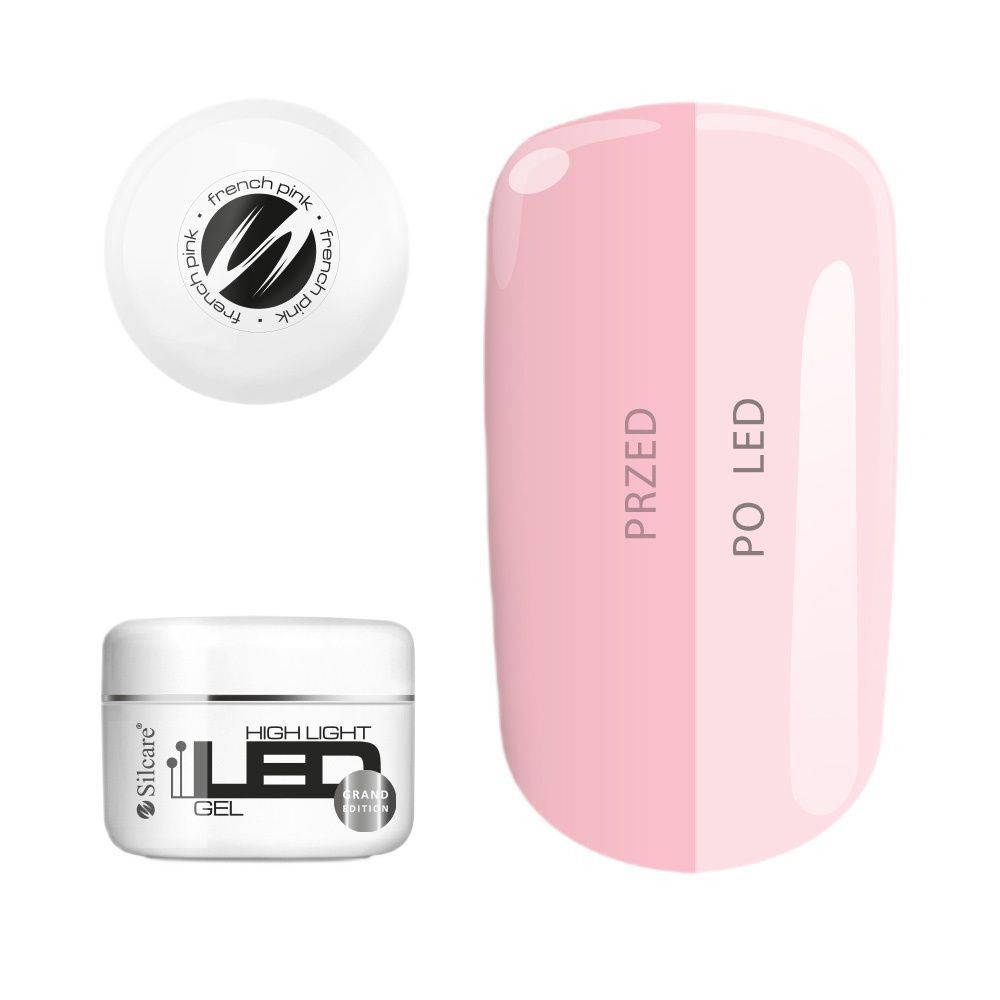 SILCARE High Light Led żel do paznokci French Pink 100g