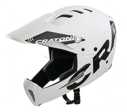 Kask rowerowy Cratoni full face Shakedown Downhill biały mat