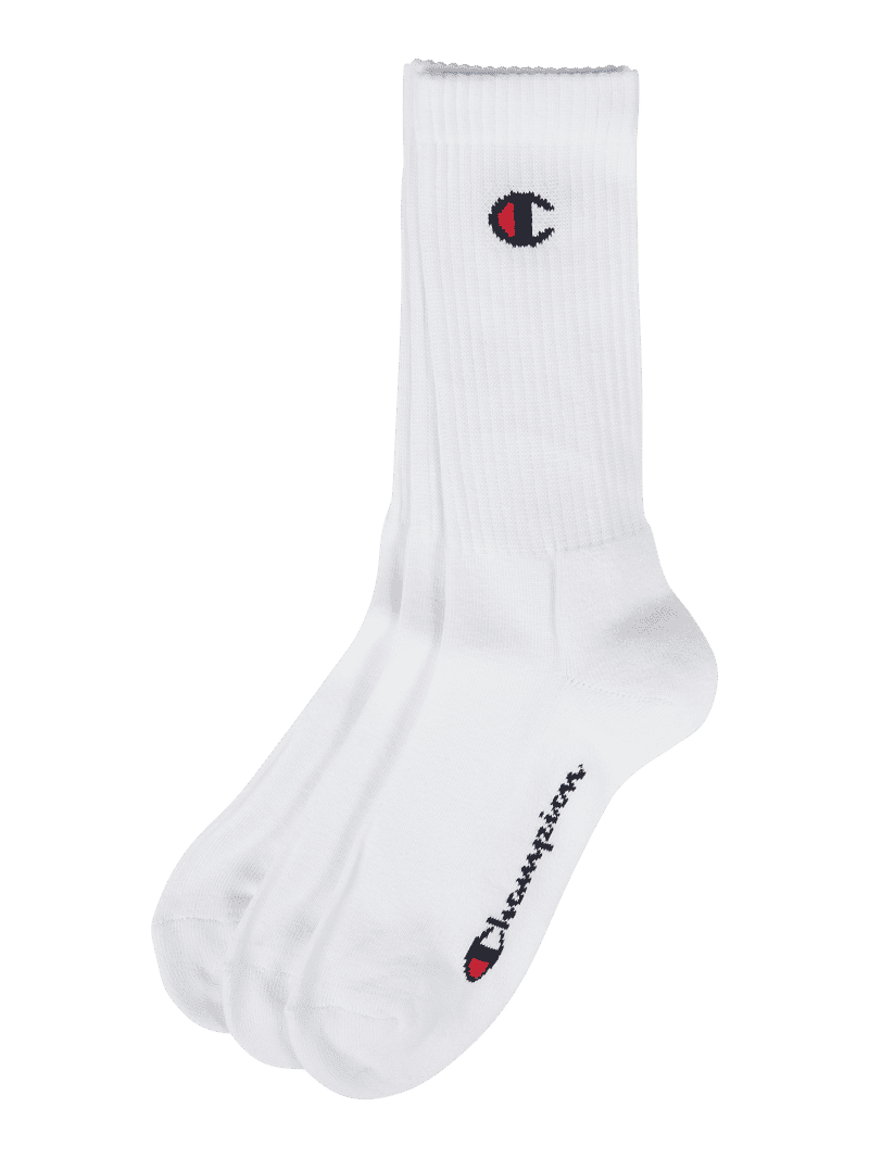 Skarpety z detalem z logo, w zestawie 3 szt., model „Crew Socks”