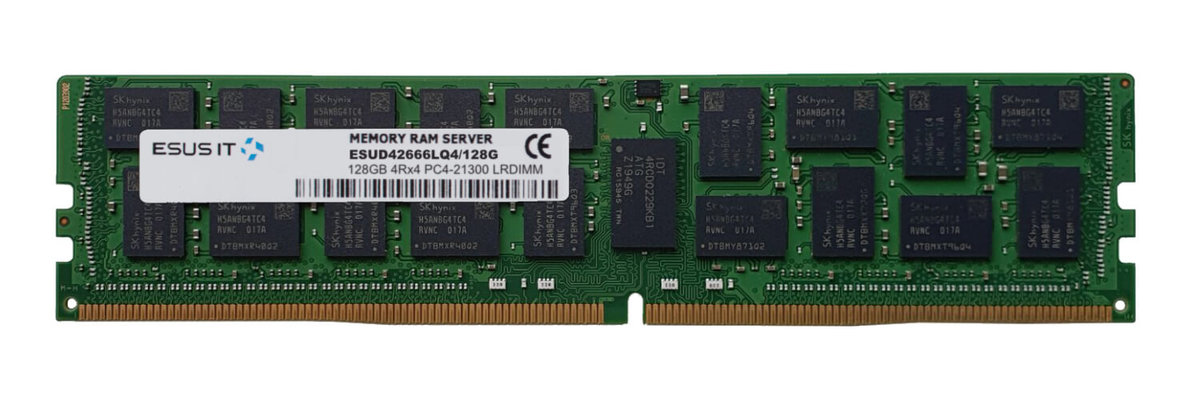 Pamięć RAM 1x 128GB ESUS IT ECC LOAD REDUCED DDR4 4Rx4 2666MHz PC4-21300 LRDIMM ESUD42666LQ4/128G