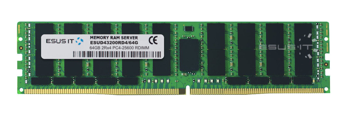 Pamięć RAM 1x 64GB ESUS IT ECC REGISTERED DDR4 2Rx4 3200MHz PC4-25600 RDIMM ESUD43200RD4/64G