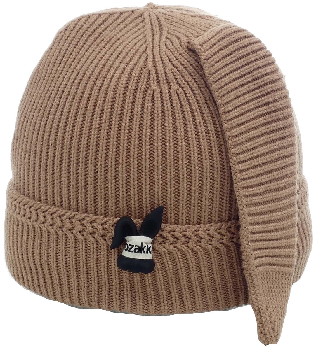 Czapka zimowa dla dzieci renifer z uszkami, czerwona