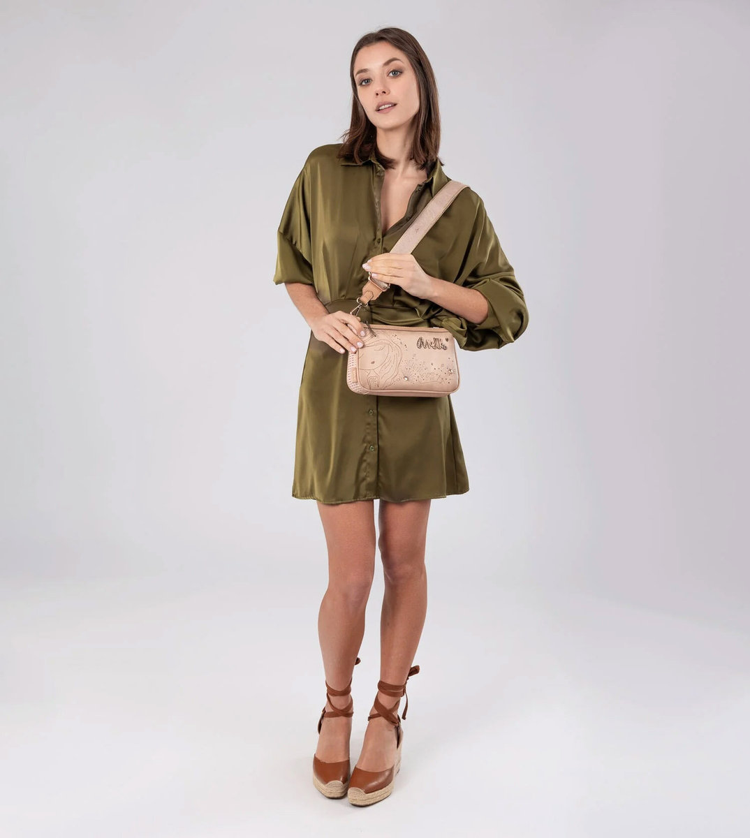 Anekke Studio Torebka damska listonoszka Nude