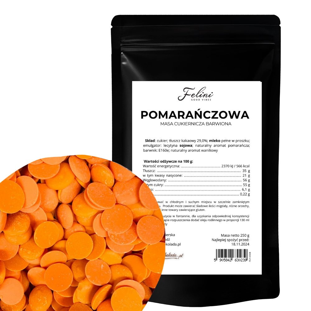 Felini czekolada pomarańczowa 29% 500g
