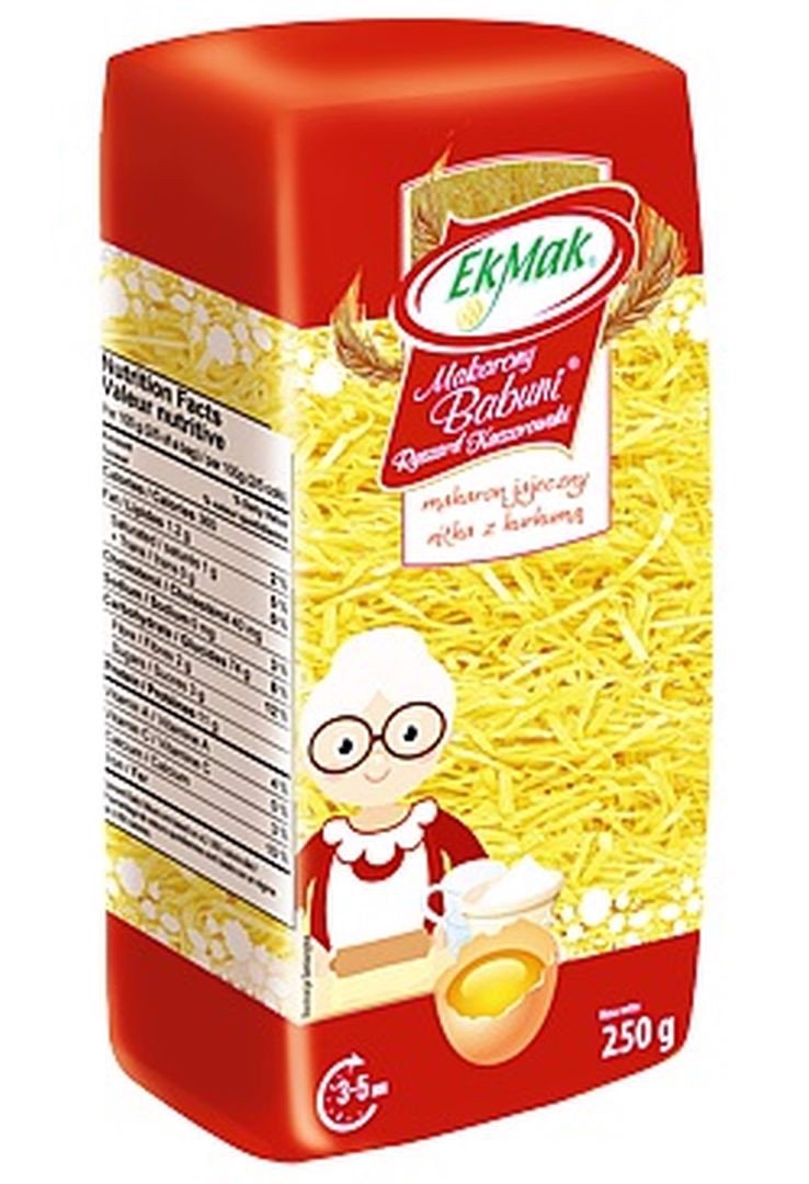 Eko Mak Makarony Babuni nitka z kurkumą 250g