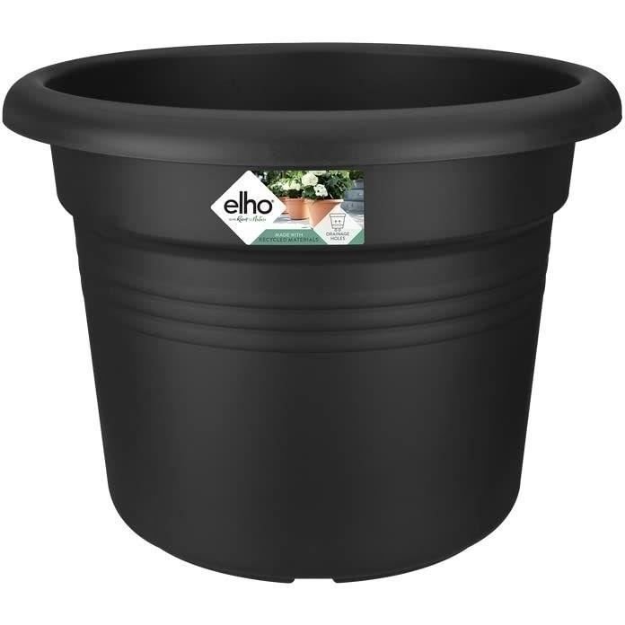 GREEN BASICS Okrągła doniczka - Plastik - Ø45 - Miękka terakota