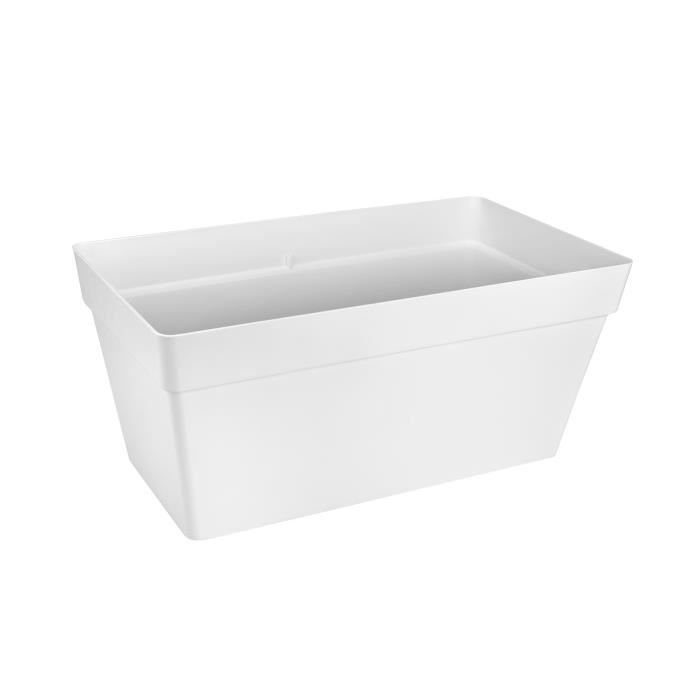 Donica - ELHO - Skrzynka na rośliny na kółkach na taras - 51 L - 70 cm - Biała