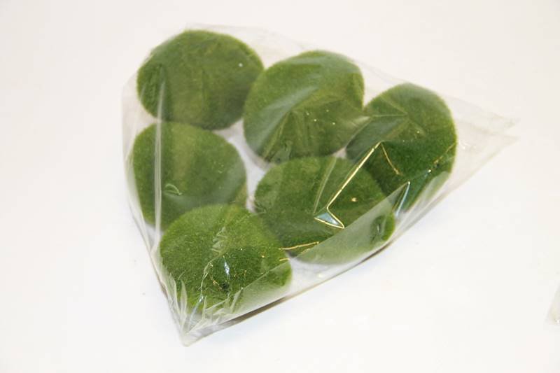 kamienie dekoracyjne 7x8cm zielono-czarne z MCHEM 24szt. | M92556