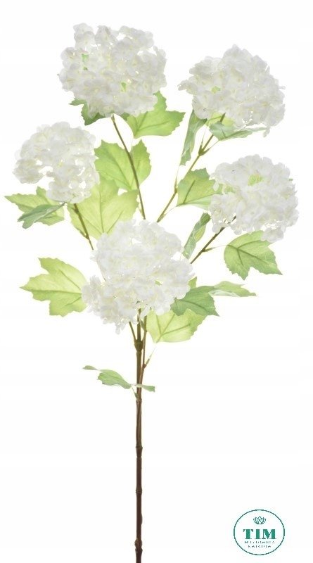 KALINA GAŁĄZKA GUMOWANA BIAŁA 87 CM