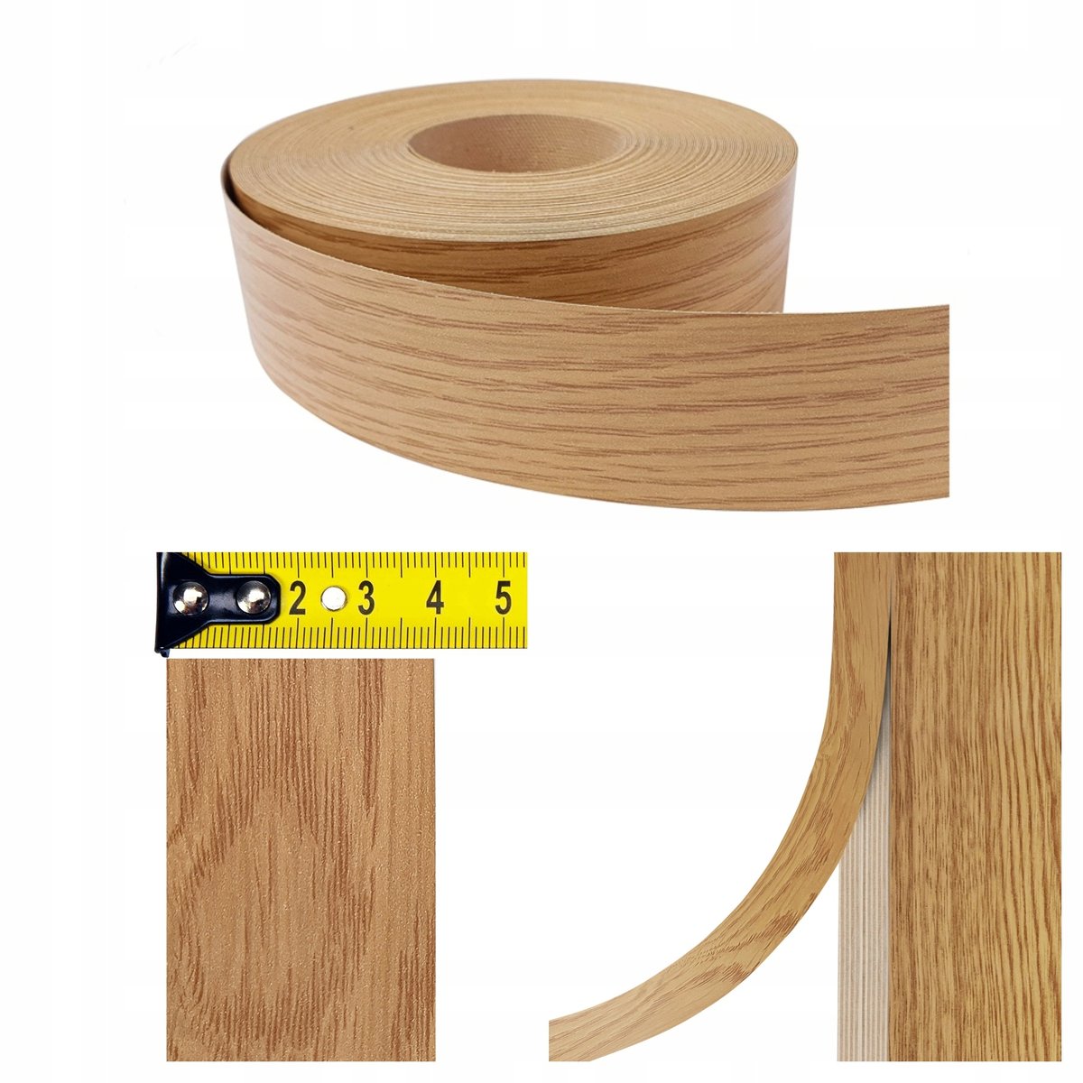 Obrzeże Meblowe Samoprzylepne Dąb Na Stół Blat Meble Regał 40mm x 20m