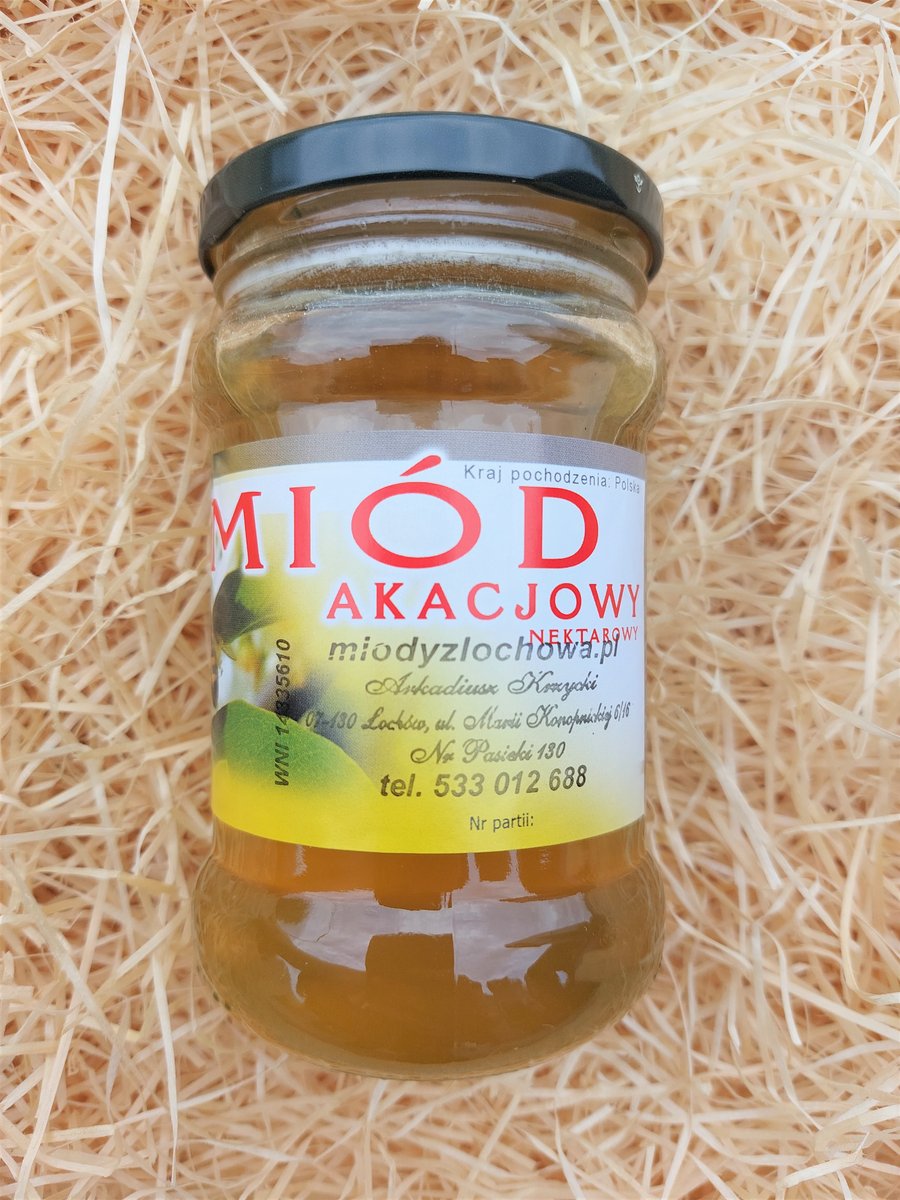 Miód akacjowy 400g Miody z Łochowa