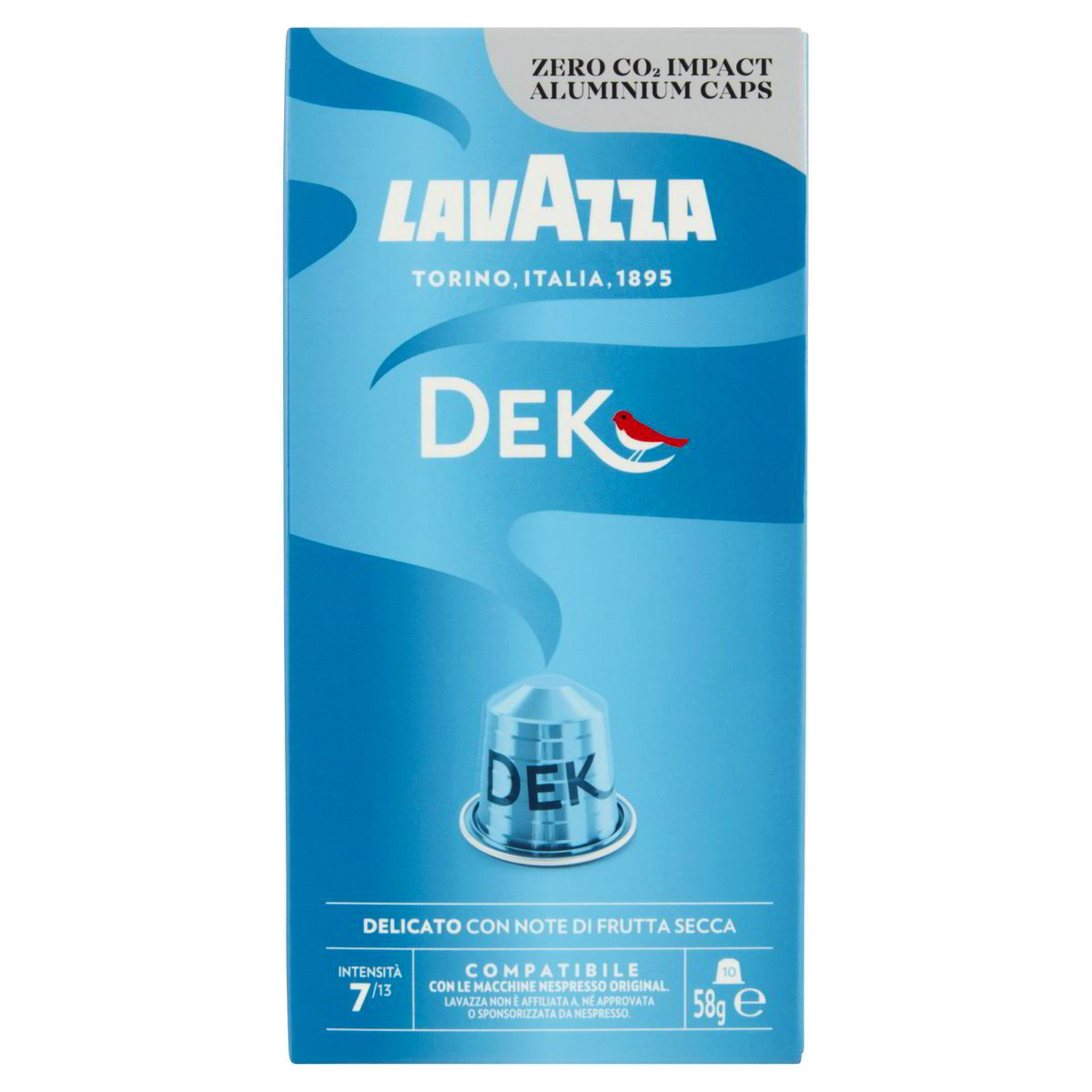 Kapsułki do ekspresu LAVAZZA DEK Nespresso bezkofeinowa 10 szt
