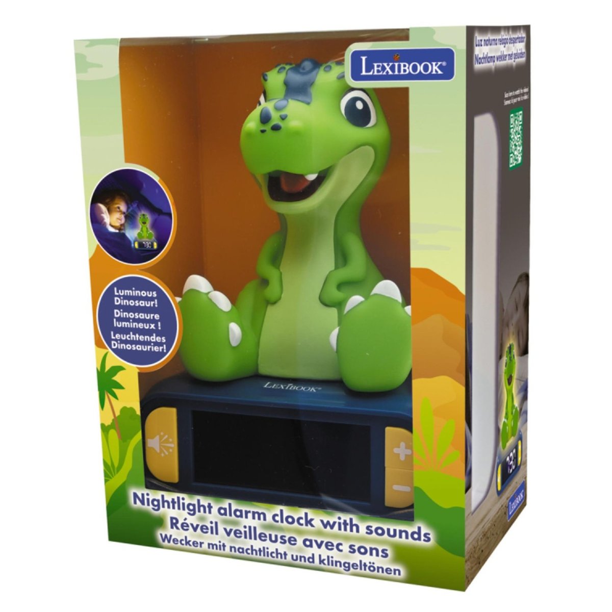 Lampka Nocna Budzik Cyfrowy Lexibook Rl800Dino