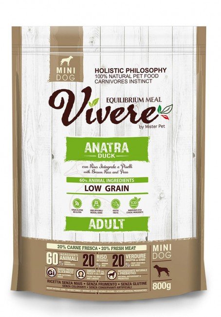 Vivere Dog Mini Adult Duck 0,8 kg