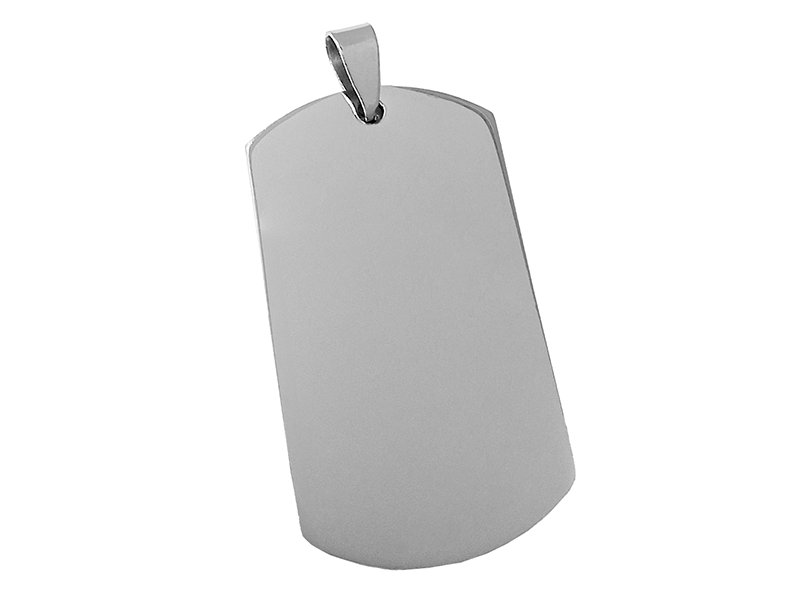 Przywieszka ze stali chirugicznej blaszka pod grawer