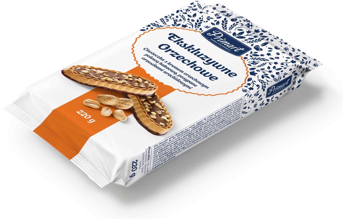 Primart ciastka ekskluzywne orzechowe 220g