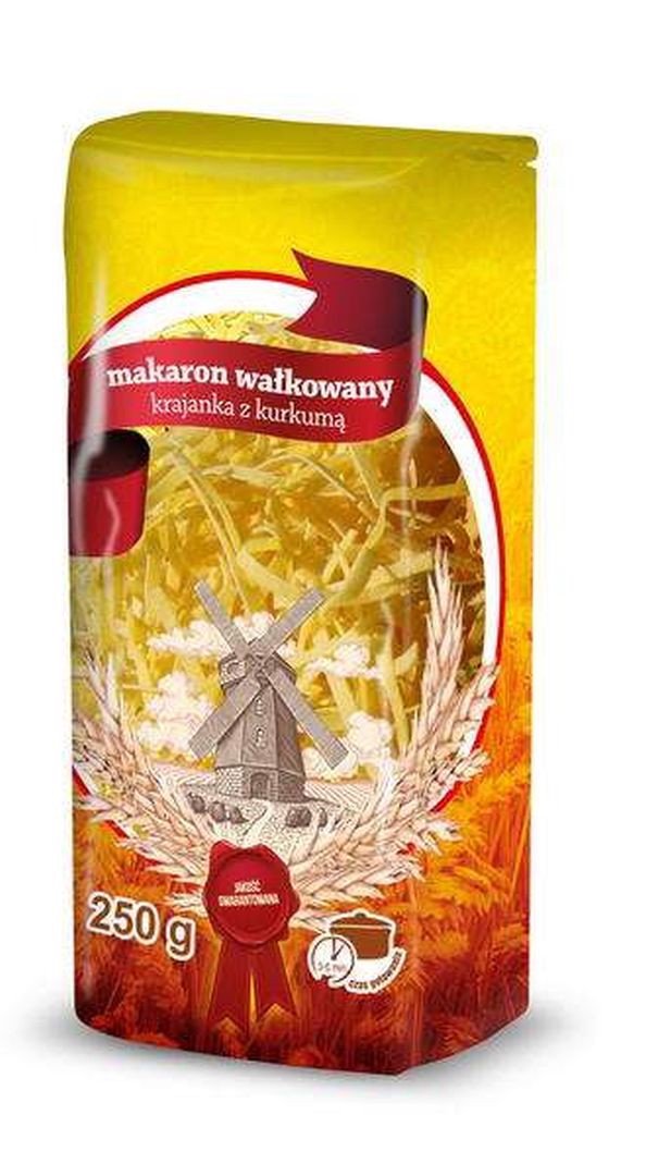 Eko Mak Makaron wałkowany krajanka z kurkumą 250g