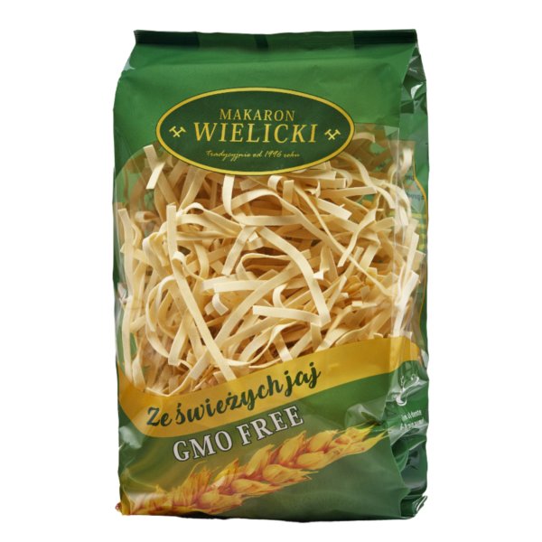 WIELICKI Makaron 4 jaj. wstążka 250g net a