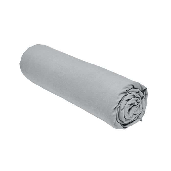 DZIŚ Prześcieradło Essential - 160 x 200+23 cm - 2 osoby - 100% bawełna gładka - Stal