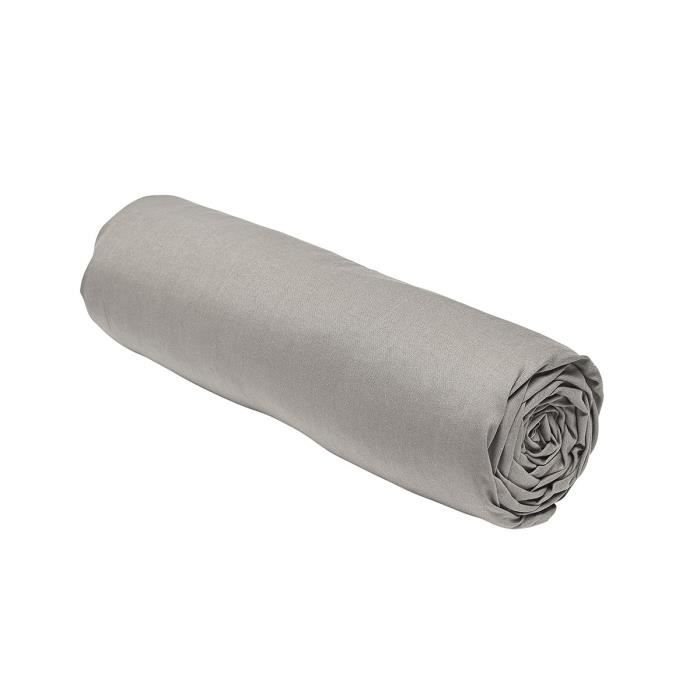 DZIŚ Prześcieradło Essential - 140 x 190 cm - 2 osoby - 100% bawełna gładka - Dune